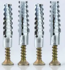 Wholesale Serrated expansion tube Christmas Tree Barb serrated gecko Metal expansion Screw Hollow brick wall expansion screw