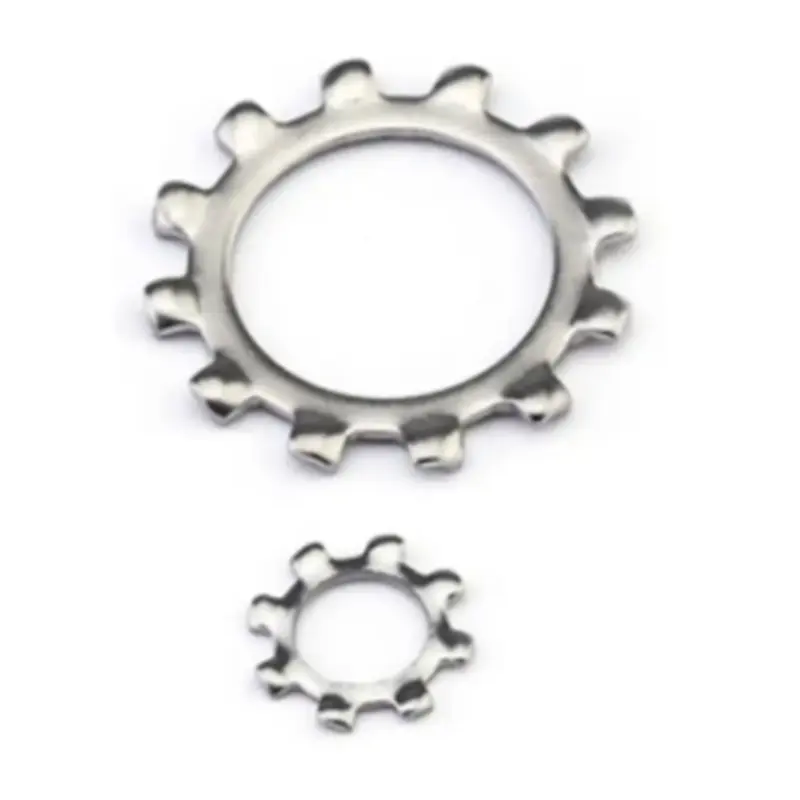 304 Stainless Steel External Tooth Lock Washers DIN6797A Standard Metric Self Lock Washer M3-M30
